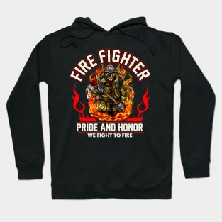 fire fighter in my love Hoodie